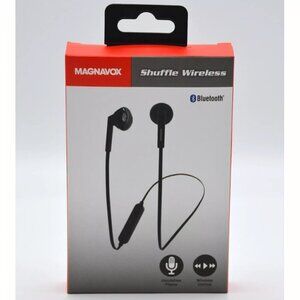 Magnavox Bluetooth Shuffle Wireless Handsfree Earbuds With Mic Black MBH539-BK